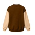 thumbnail image 4 of qafoshin Color Block Crew Neck Sweatshirt for Men, Fashion Classic Regular Fit Soft Raglan Long Sleeve Casual Pullover Tops, 4 of 5