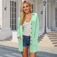 thumbnail image 2 of GEWSEY Plus Size Cardigan for Women Button Down Long Sleeve Lightweight Open Front 2025 Fall Trendy Cardigan Sweater (Green, S), 2 of 9