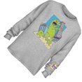 thumbnail image 4 of Nickelodeon Mens Long Sleeve Shirt - #TBT Mens 1990's Clothing - Rugrats, Hey Arnold, Rocko's Modern Life (Reptar Grey, XX-Large), 4 of 7