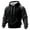 Black #020, variant on Color Block Hoodie Men Novelty Casual Long Sleeve Work Athletic Hoodies Sweatshirts Winter Drawstring Hooded Pullover Multicolor M