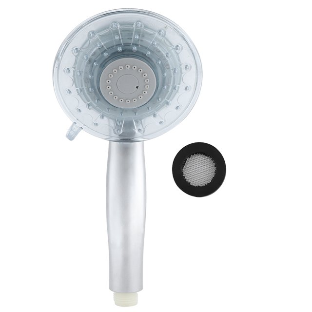 Cabezal de ducha LED portátil de mano para baño, G1/2 pulgada, 2 modos de agua, 3 luces que cambian de color