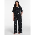thumbnail image 2 of Halloween and Fall Women's Hacci Knit Sleep Pants from Way to Celebrate, 29.5" Inseam, Sizes XS-3X, 2 of 5