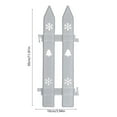 thumbnail image 3 of Eolstice Plastic Picket Christmas Tree Fence, Garden Border for Home Yard, Party Plant Fencing for Seasonal Display, 3 of 6