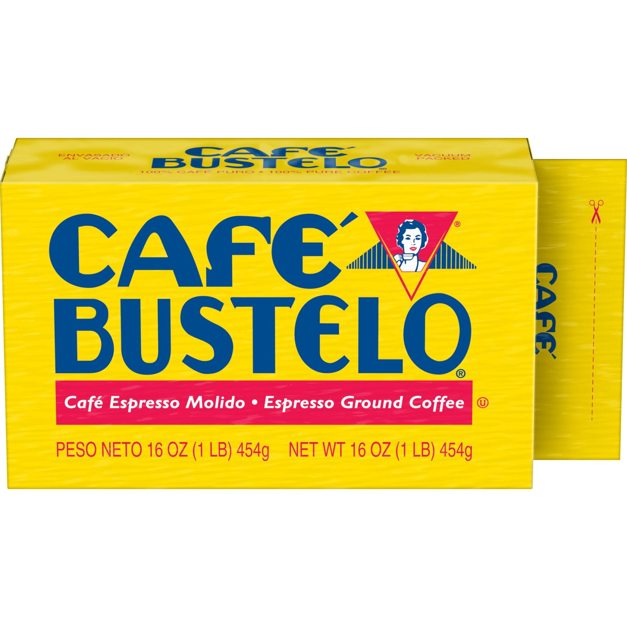 (12 pack) Cafe Bustelo Ground Coffee, Dark Roast, 16 oz Brick