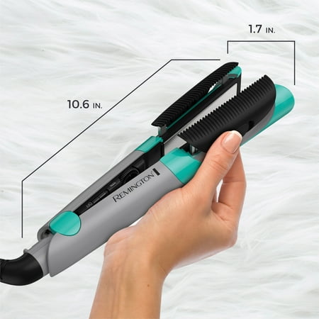 Remington 4-in-1 Ceramic MultiStyler, Straightener or Flat Iron, Curling Iron, Aqua, S6600F