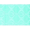 thumbnail image 1 of Ahgly Company Indoor Rectangle Solid Turquoise Blue Modern Area Rugs, 7' x 9', 1 of 4