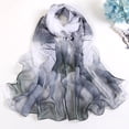 thumbnail image 3 of BRICH Scarfs for Women Lightweight Scarves Elegant Floral Pattern Sheer Scarfs Shawls Wraps 030 One Size, 3 of 3