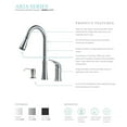 Contemporary PullDown Kitchen Faucet with Soap Dispenser Stainless