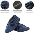 thumbnail image 5 of CHAO 6 Pares de Cubrezapatos Lavables Cubrezapatos Reutilizables Antideslizantes Cubrezapatos Antideslizantes con Zapatilla de Franela para protección del Piso de Alfombras del hogar, 5 of 5