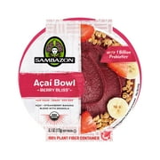Sambazon Berry Bliss Acai Bowl, Plant-Based Meal, 6.1 oz, 1 Count (Frozen)