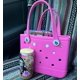 thumbnail image 5 of Bolsa de playa, cesta de silicona, bolso de gelatina de viaje impermeable, cesta de Picnic para mujer, bolso de mano multiusos de cocodrilo, bolsas de compras, 5 of 5
