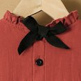thumbnail image 6 of Krayuyo Girls Fall Dresses Ruffled Crew Neck Long Sleeve Casual Dresses Little Girls A-Line Dresses 2-10 Years, 6 of 9