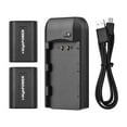 thumbnail image 1 of Mistaha NP-FV5 Battery Charger with LED Indicator Light + 2pcs NP-FV5 PLUS Batteries 3.7V 1000mAh, 1 of 5