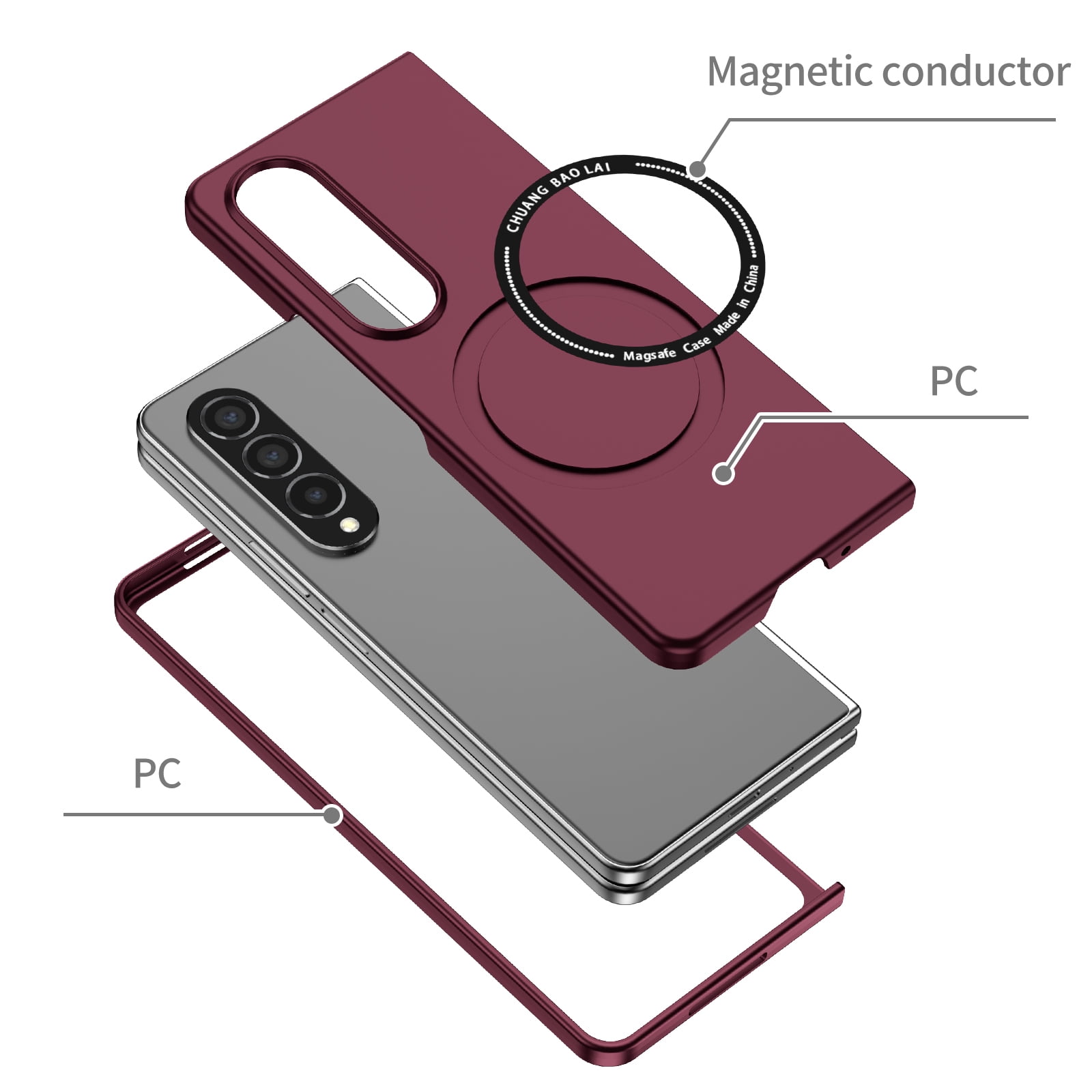 Defencase Magnetic Durable Phone Case Samsung Galaxy Z Fold4
