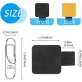 thumbnail image 2 of 20 Pieces Pen Loop Holder and Pen Clip Set, Include Self-Adhesive Notebook Pen Loop Holder Leather Pen Elastic Loop and 10 Stainless Steel Pencil Clip for Notebook Journal Planner Tablet Case Calendar, 2 of 7