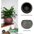 thumbnail image 5 of The HC Companies 10 Inch Atlas Sphere Planter, Round Plastic Plant Pot, Brown, 5 of 5