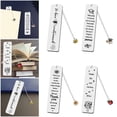 thumbnail image 5 of LPSSTORE Stainless Steel Bookmark with Meaningful Words for Self Family Friend Book Lover (with Pendant), 5 of 5