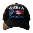 thumbnail image 2 of 4th of July Baseball Hat,Hat Printed with The Symbol of Freedomn And America Flag,with Adjustable Mesh, 2 of 8