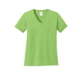 thumbnail image 4 of Port & Company Ladies Core Cotton V-Neck Tee, 4 of 5