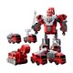 thumbnail image 2 of Rompecabezas Transformación Ingeniería Vehículo Automotriz Educación Temprana Prensa Camión de Bomberos Combinación Robot Modelo Niño Juguete Deslizante, 2 of 5