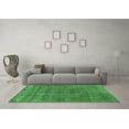 thumbnail image 3 of Ahgly Company Indoor Round Oriental Emerald Green Industrial Area Rugs, 4' Round, 3 of 4