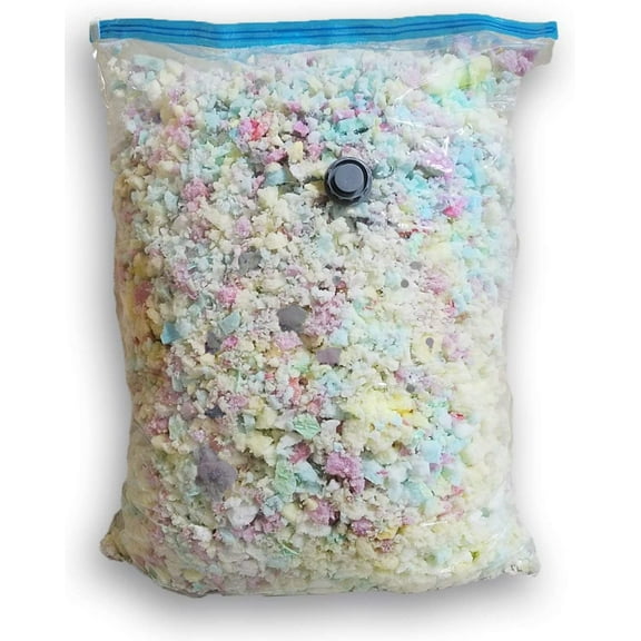 Fine Shredded Polyurethane Foam - Filler for Stuffing, Upholstery, Pillows, Crafts, Bean Bags, Chairs, Sofa, Pet & Dog Beds, and More - Made in USA (15 Pound)