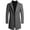 A_ Gray, variant on Fashion YLSDY Men's Trench Coat Wool Blend Slim Fit Top Coat Single Breasted Business Overcoat Blends Coat Jacket Suit with Pocket Black XL