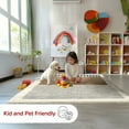 thumbnail image 5 of nuLOOM Keeva Modern Striped Fringe Area Rug, 3' 3" x 5', Keeva Beige, 5 of 16