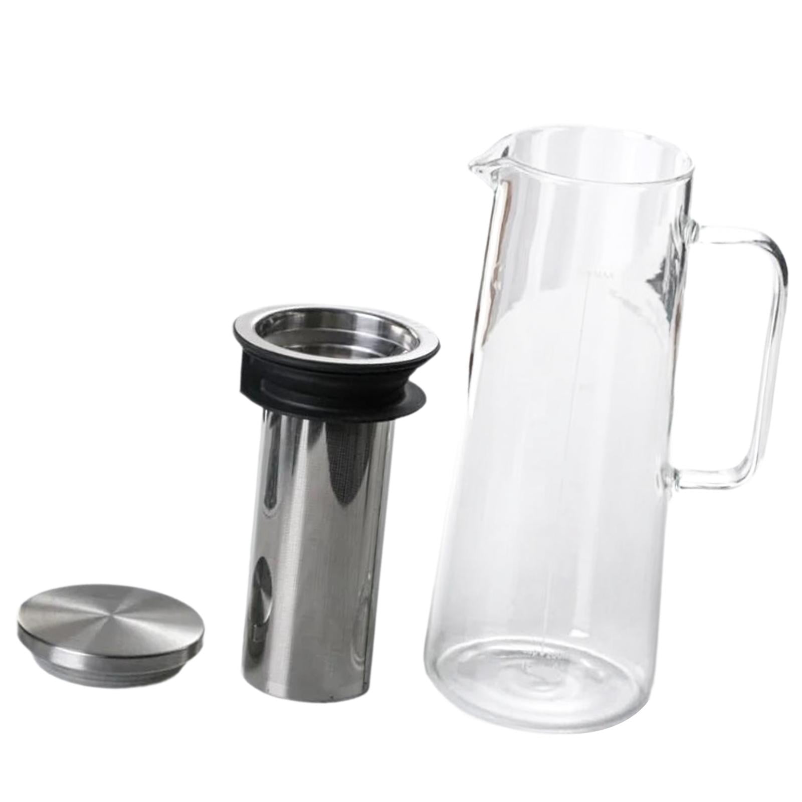 Fiocias Cold Brew Coffee Maker with Removable Filter with Heavy Duty Glass Body Iced Tea 1400ml