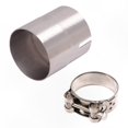thumbnail image 1 of Stainless Steel Motorcycle Exhaust Pipe Adapter - 51mm to 54mm Diameter Reducer Converter for Motorcycles, 1 of 4