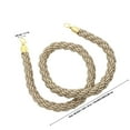 thumbnail image 2 of BESTYASH Crowd Control Rope Stanchion Rope Brown Jute Isolation for Ceremonies 1Set, 2 of 6
