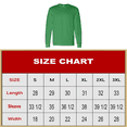 thumbnail image 2 of Gildan Men's Heavy Cotton Long Sleeve T-Shirt, Crew Neck Comfortable Tee, Irish Green, S, 6 Pack, 2 of 6