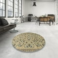thumbnail image 3 of Ahgly Company Indoor Square Traditional Brown Persian Area Rugs, 6' Square, 3 of 6