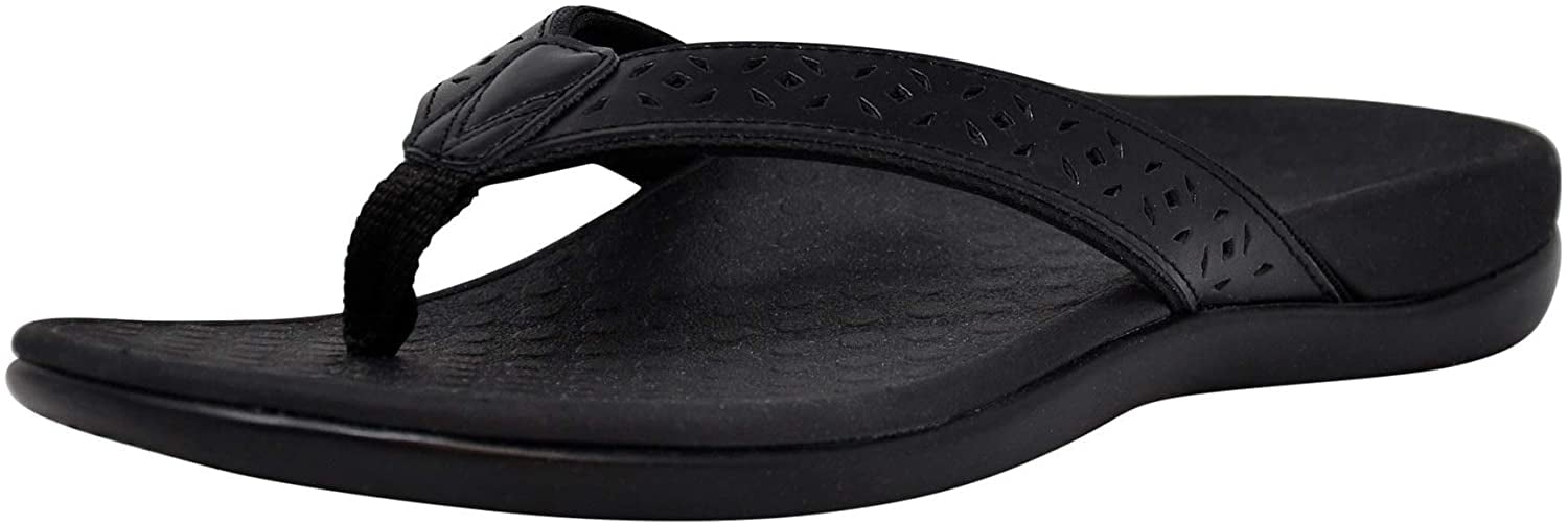 vionic black flip flops