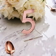 thumbnail image 4 of OnDisplay Luxe Laser Cut Mirrored Acrylic Wedding/Party/Event Table Numbers (Rose Gold, 11-15), 4 of 5