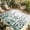 DarkSlateGray, variant on Grey Botanical Outdoor Rug for Patio/Deck/Porch, Non-Slip Large Area Rug 3 x 5 Ft, Dragonfly Flower Leaf Retro Ink Style Indoor Outdoor Rugs Washable Area Rugs, Reversible Camping Rug Carpet Runner