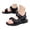 Black, variant on Boys Sports Sandals Open Toe Chunky Non-Slip Quick Drying Flat Sandals Kids Summer Casual Hiking Beach Swim Sandals