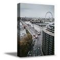 thumbnail image 1 of Awkward Styles Beautiful Cityscape Canvas Decor London Eye Framed Picture London Wall Art British Themed Decor London Eye Canvas Artwork Retro Poster for Room Decor Ready to Hang Canvas Decor, 1 of 7