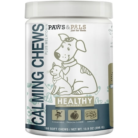 Paws & Pals Calming Soft Pet Chews for Dogs - Aniexty Composure Supplement Support Formula - Stress Reliver for Pets Cats - 180 (Best Cat Calming Products)