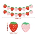 thumbnail image 2 of Houderco 4Ud Guirnalda De Papel Con Fresas Multicolor Para De Fiesta, 2 of 6