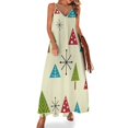 thumbnail image 1 of Nuevo vestido sin mangas con árboles de Navidad modernos de mediados de siglo Vestido de verano para mujer Vestido diario, 1 of 7