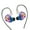 Colored, variant on Drrntien 11mm Dynamic Driver In Ear Earphones With Detachable Cable Bass Boost Sound