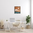 thumbnail image 4 of Stupell Industries Abstract Mountain Peaks Round Moon Nature Scene Graphic Art Luster Gray Floating Framed Canvas Print Wall Art, Design by JJ Design House LLC, 4 of 5