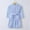Blue, variant on workcargo Juniors' Hooded Bathrobe - Pink, Free Size, 100% Polyester Soft Machine-Washable Robe with Bunny Ears, Belt & Pockets for Post-Bath/Home Leisure