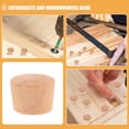 thumbnail image 3 of OULII 50pcs Filling Holes Wood Plugs For Furniture Natural Finish For Craftsmen, 3 of 8