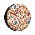 thumbnail image 1 of Balery Colorful Maple Leaves Cubiertas para Neumáticos - Protector Resistente para Neumáticos de Camioneta, SUV, Remolque, Camper y RV-14 inch, 1 of 6