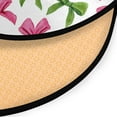 thumbnail image 3 of 36.2 Inch Round Floor Mat Pink Bows and Green Ribbons Carpet Decor Rug for Living Room Bedroom, 3 of 6