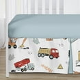 thumbnail image 5 of Sweet Jojo Designs Construction Truck Red Blue and Grey 4 Piece Crib Bedding Set, 5 of 6