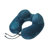 Inflatable Travel Neck Pillow For Airplane Sleeping Blow Up Neck Support Air U Shape Pillow Traveling On Plane Long Flights Washable