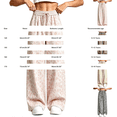 thumbnail image 3 of YunPes Girls Wide Leg Sweatpants Leopard Print Elastic Waist Drawstring Pockets Open Bottom Straight Leg Trousers Athletic Pants for Kids, 3 of 3